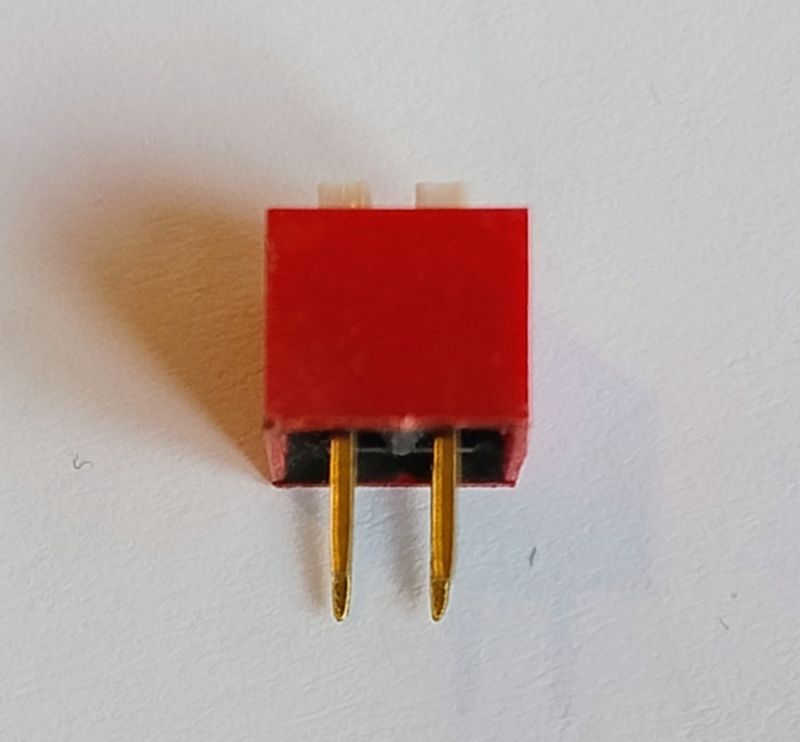 DIP switch 2-position, for PCB, red