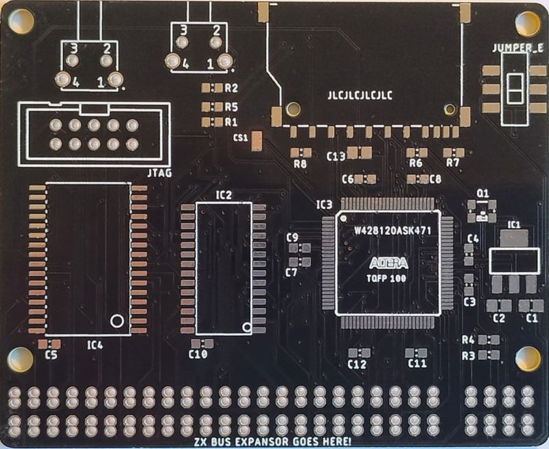 PCB for DivTIESUS Cartridge, SD/MMC for ZX Spectrum