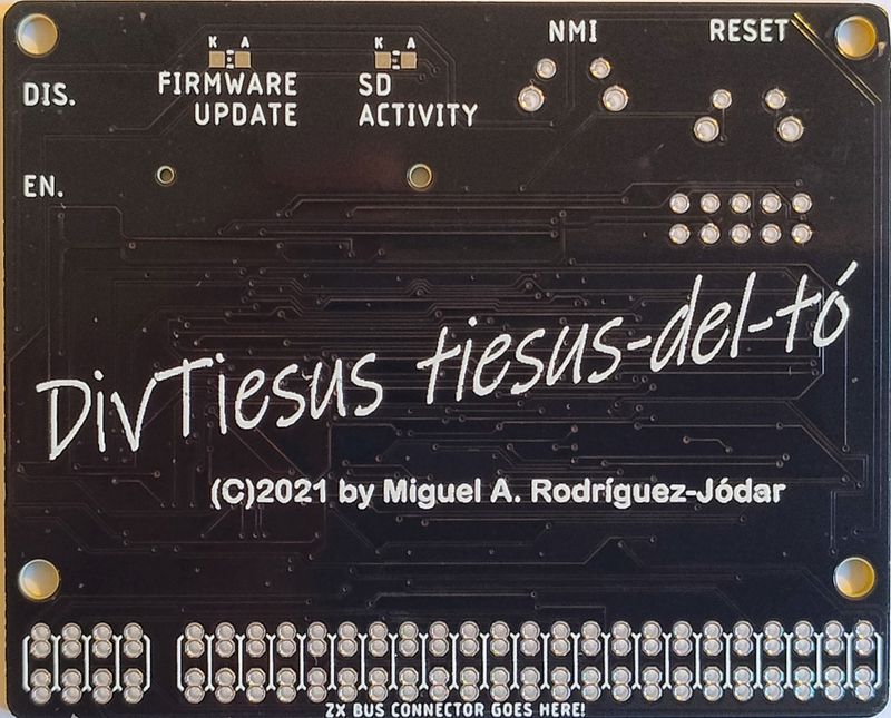 PCB for DivTIESUS Cartridge, SD/MMC for ZX Spectrum