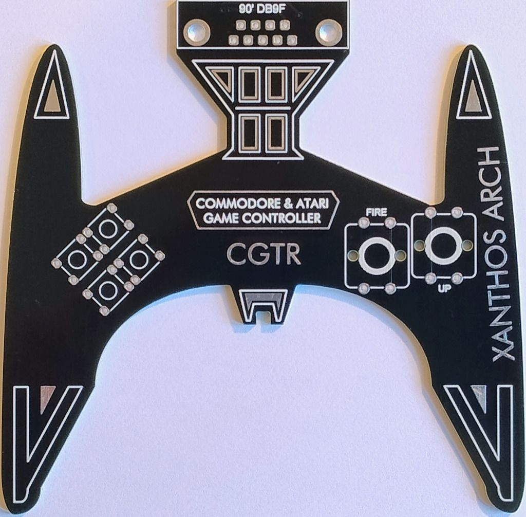 Płytka PCB joysticka Xanthos do sprzętu retro Commodore, ZX Spectrum, Atari