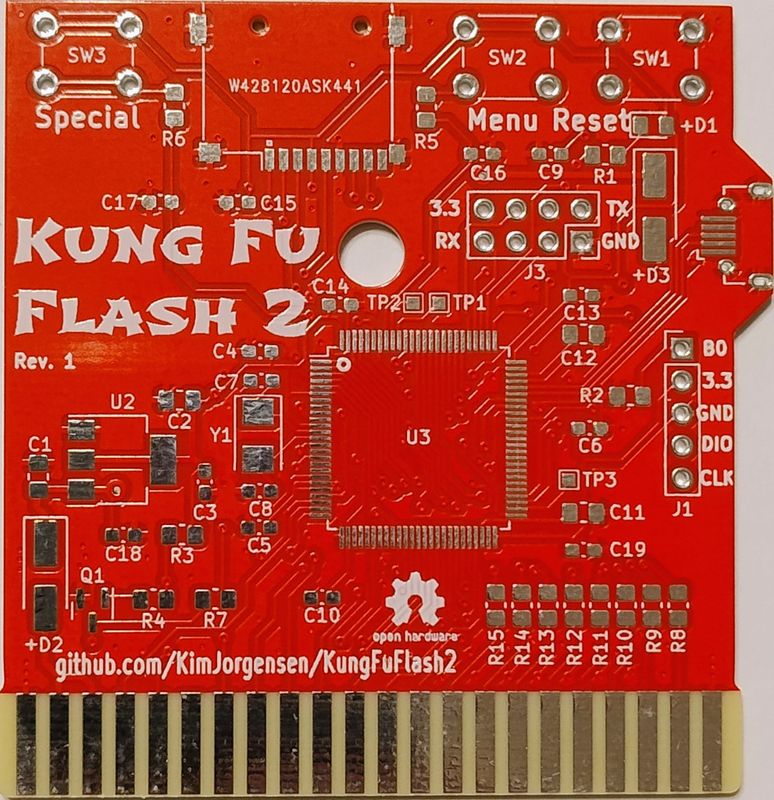 KungFu Flash v2 Cartridge PCB for Commodore