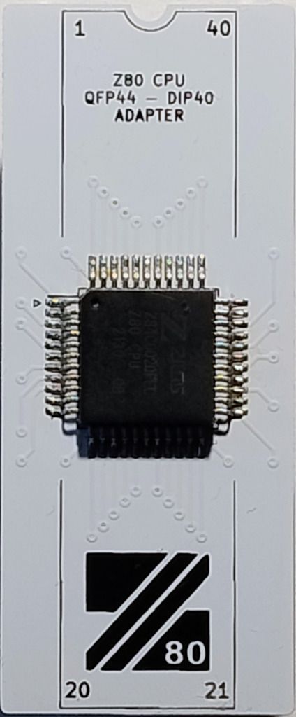 Procesor ZILOG Z84C0020FEC na płytce PCB