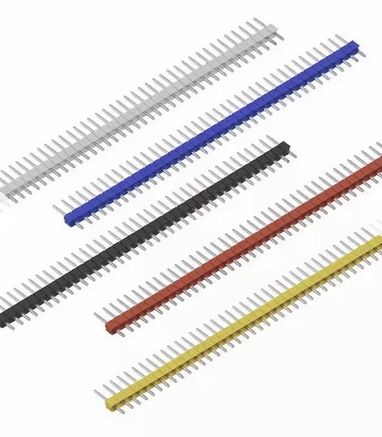 Listwa kołkowa 1x40, rozstaw 2,54mm, 5 kolorów do wyboru