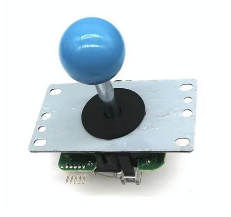 Joystick na mikrostykach z 5-pinowym złączem, niebieski.