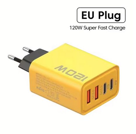 Ładowarka Quick charge 120W, 2xUSB-C, 2xUSB-A
