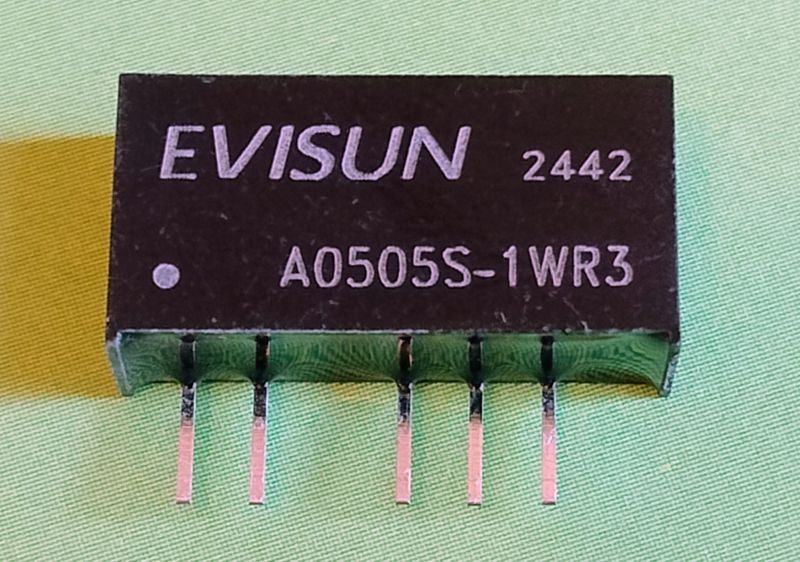 Konwerter z wyjściem symetrycznym A0505S-1WR3 DC/DC