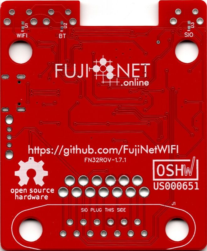 FujiNet WiFi Cartridge PCB for Atari
