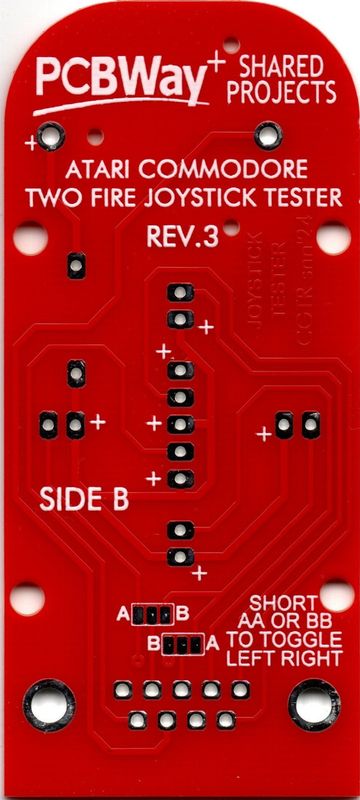 Atari, Commodore, ZX Spectrum Joystick Tester PCB