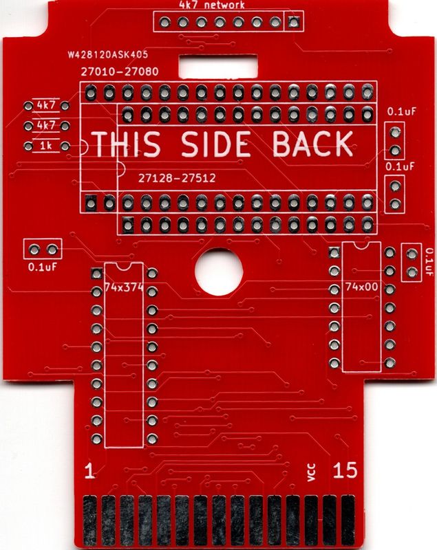 Płytka PCB kartridża SuperCart 1Mb do Atari XE