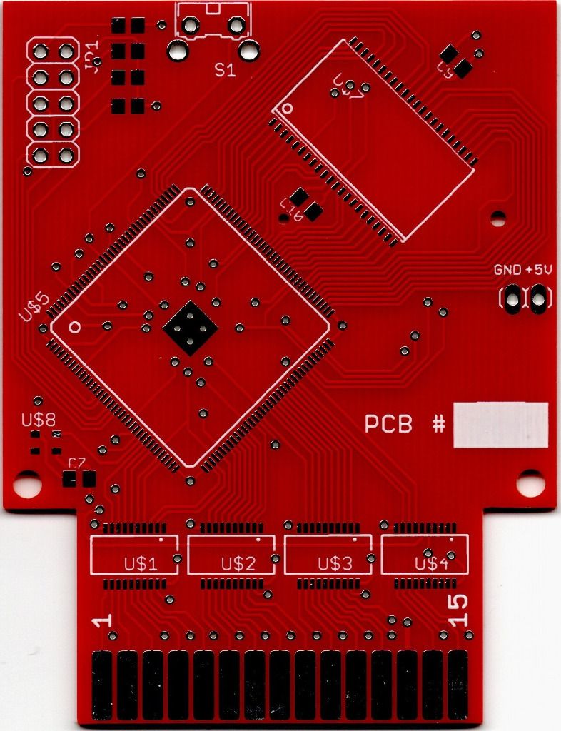 Płytka PCB Atari XE/XL Ultimate Cart