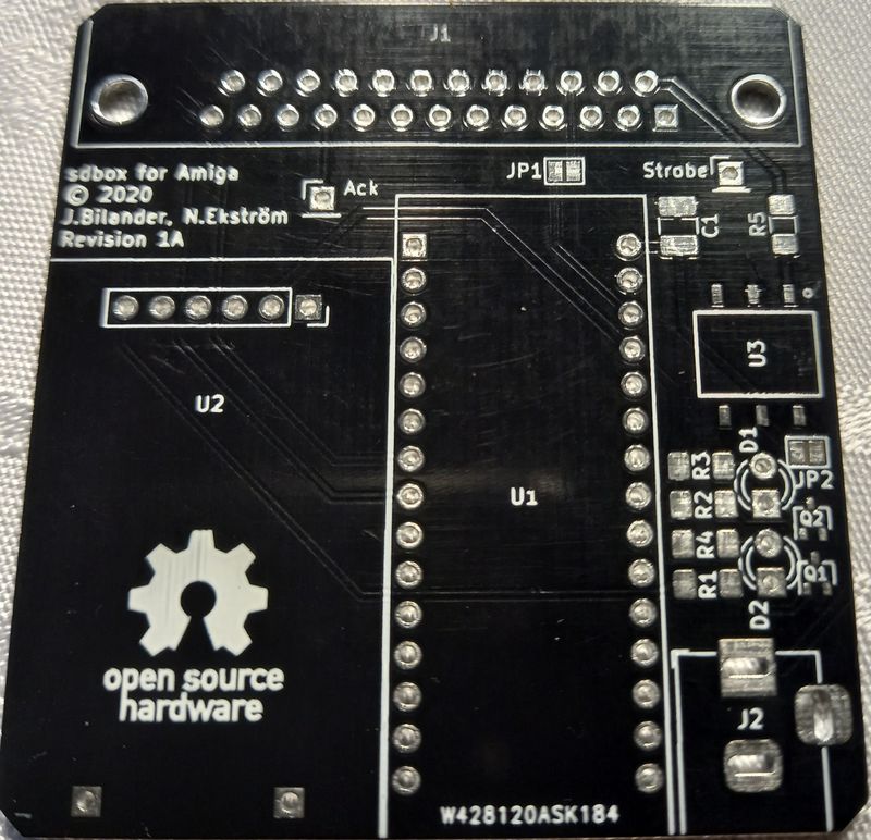 Płytka PCB Amiga SDbox