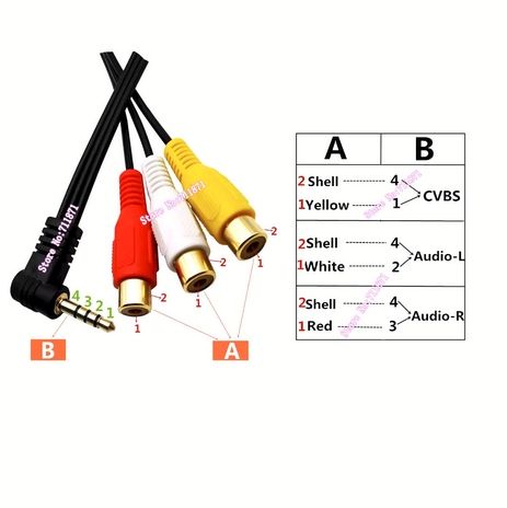 Wtyk jack kątowy 3,5mm TRRS, 4 pinowy