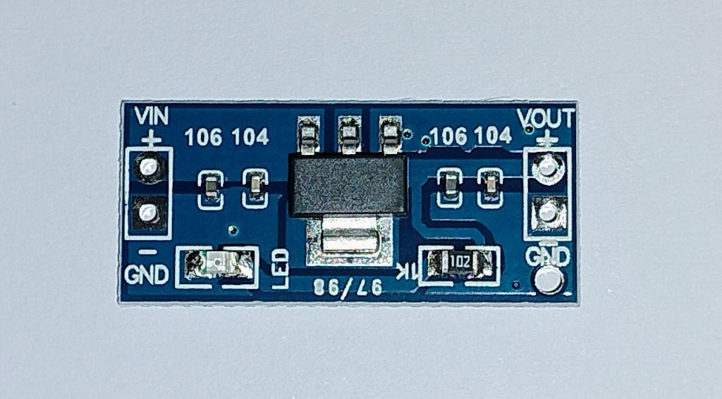 Moduł zasilania AMS1117. Napięcie wejściowe 4,5 - 12V