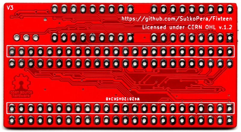 PCB for the 64Kb Commodore C16 memory expansion project