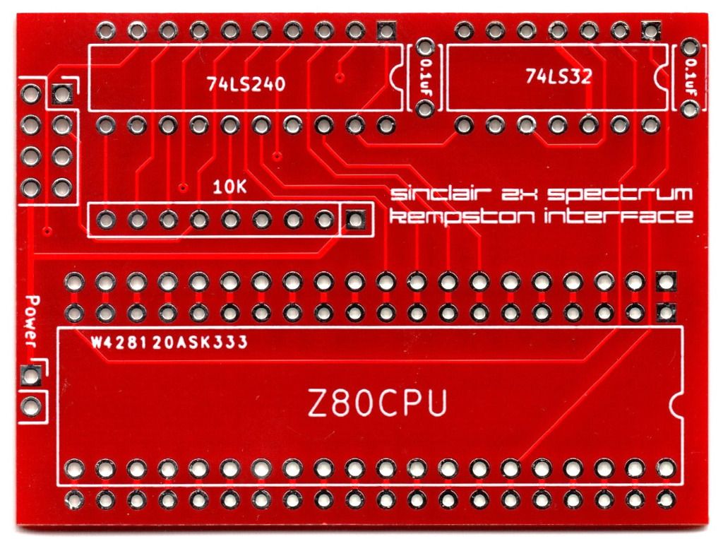 Płytka PCB do projektu Kempston interfejs, do montażu na płycie