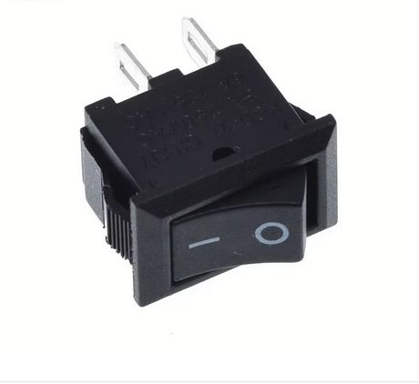 Wyłącznik ON/OFF, 3A, 250V, 10 x 15 mm, czarny