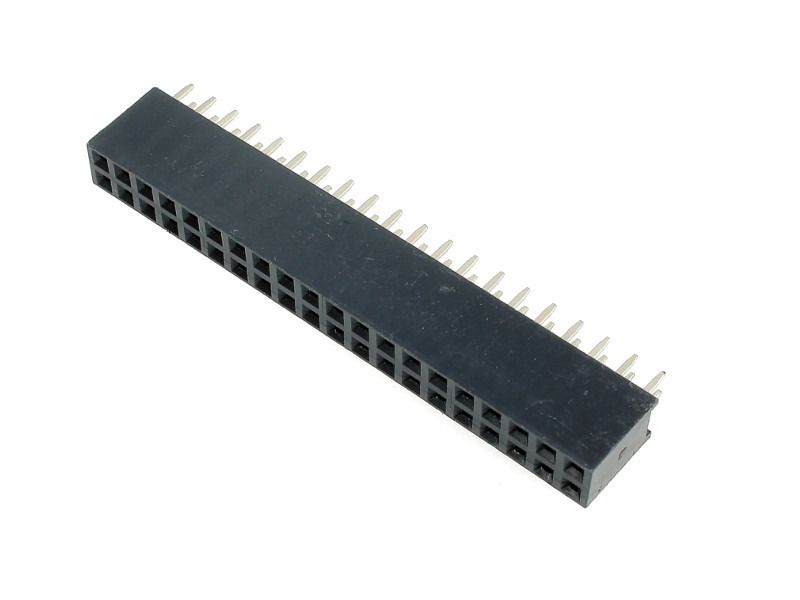 Listwa żeńska 2x20 pin, rozstaw 2,54 mm