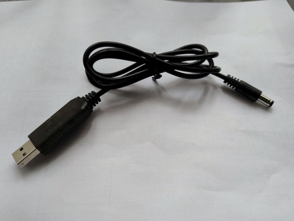Przewód 1m z przetwornikiem podwyższającym napięcie do 9 i 12V