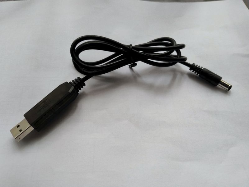 Przewód 1m z przetwornikiem podwyższającym napięcie do 9 i 12V
