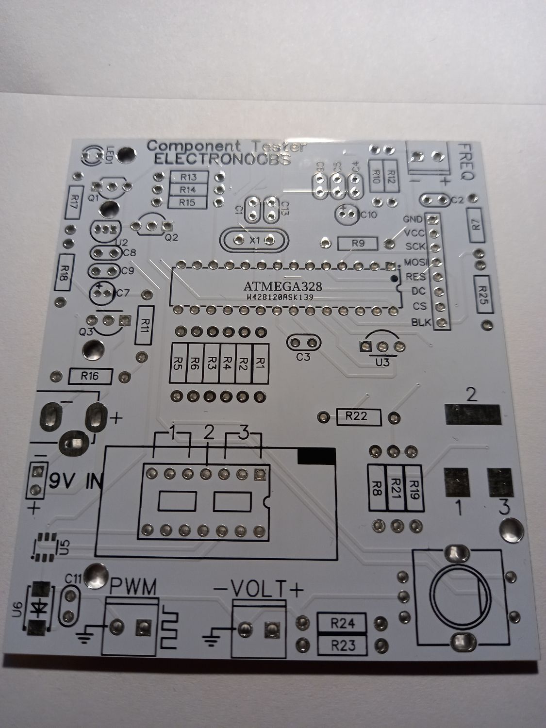 Płytka PCB testera RLC