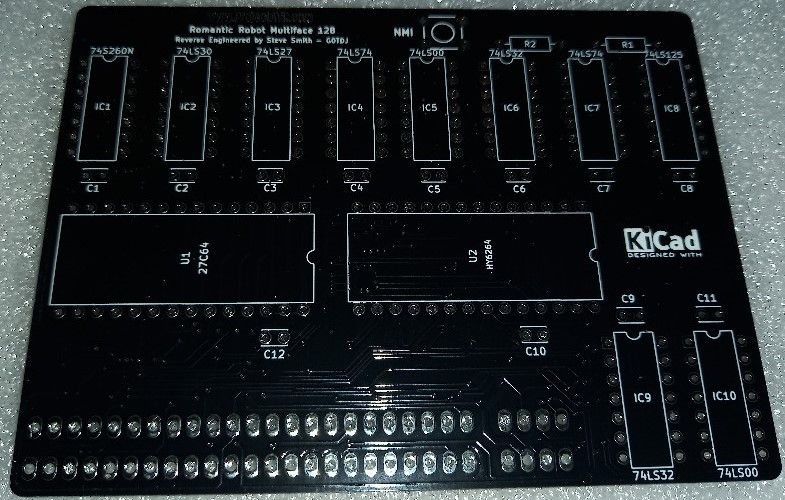Płytka PCB do kartridża Romantic Robot Multiface 128