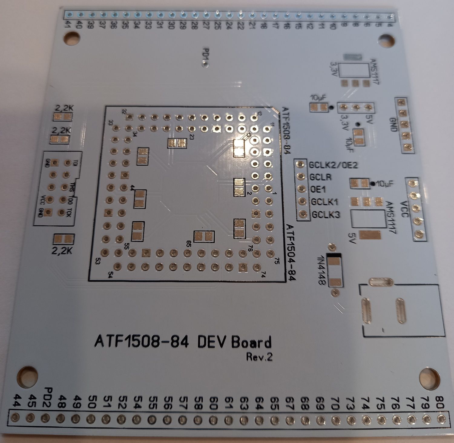 Płytka PCB adaptera ATF1504-84, PLCC84
