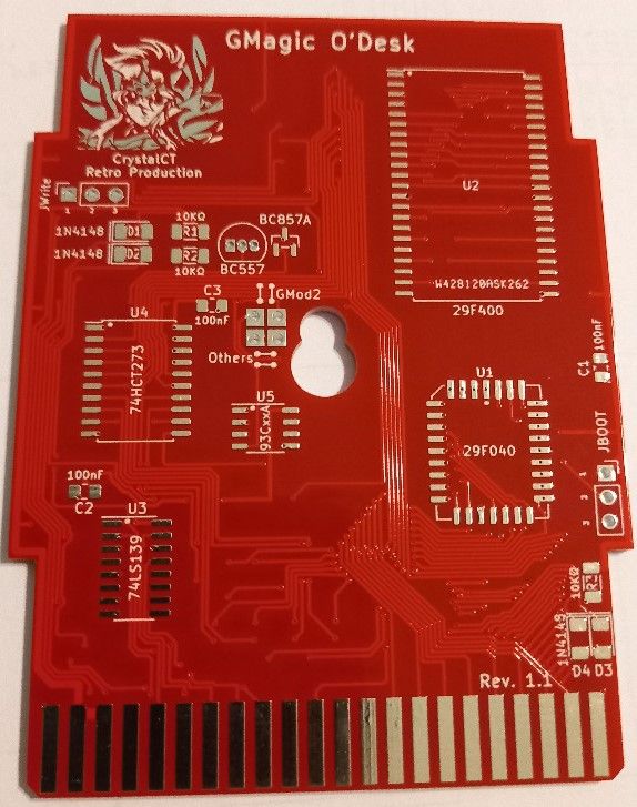 Płytka PCB kartridża OMagic O&#39;Desk do Commodore 64