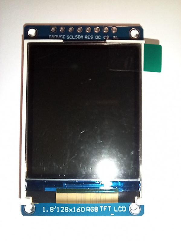 1.8-Inch TFT RGB Display, SPI Interface, ST7735S Driver
