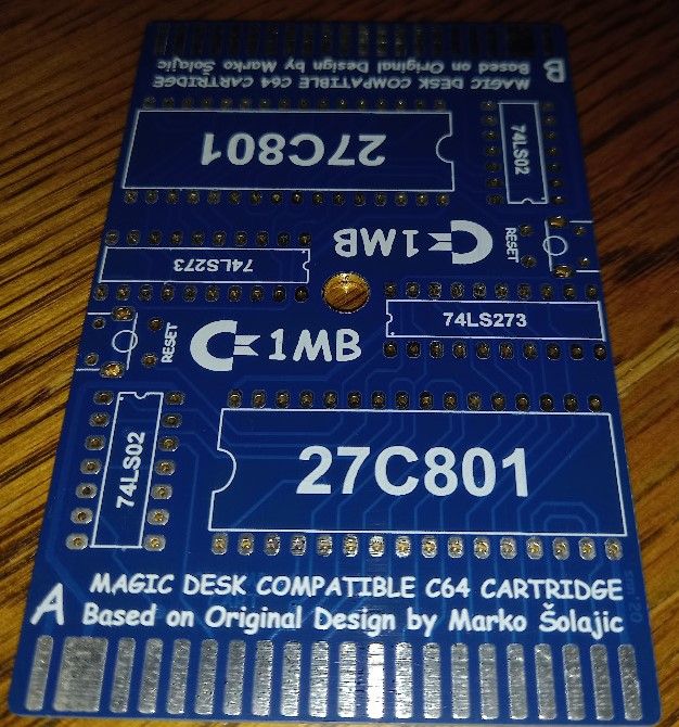 Magic Desk PCB 2x1MB for Commodore 64