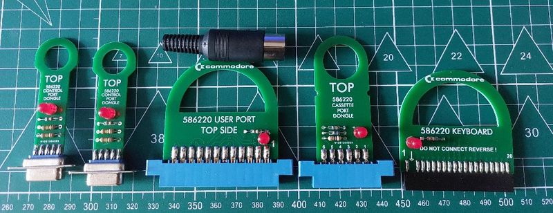 Diagnostic &amp; Dead Cartridge for Commodore with Dongles