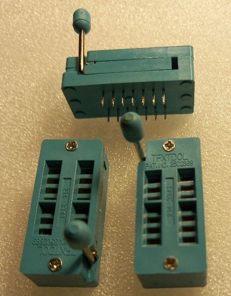 Podstawka ZIF (zero insertion force) 14 pin