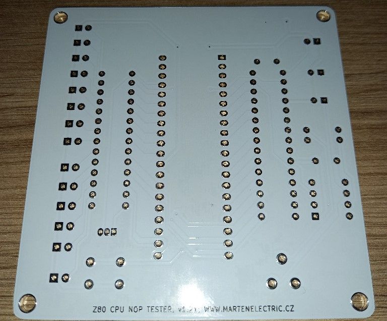 PCB for NOP tester for Z80 processor