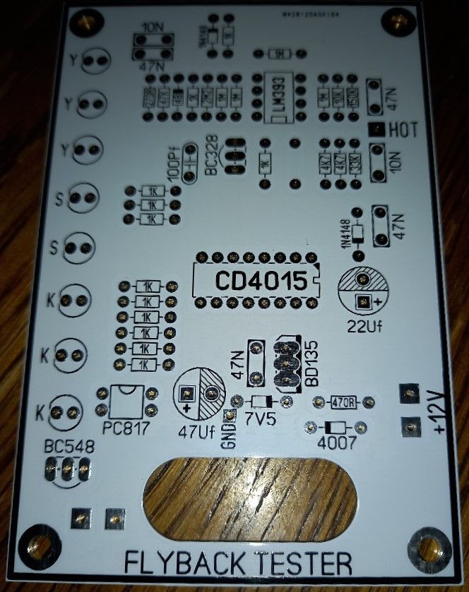 Płytka PCB testera transformatorów SMPS