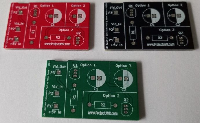 Płytka PCB MOD-u wyjścia wideo do ZX Spectrum