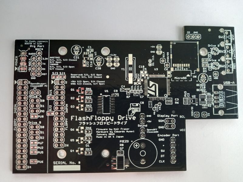 PCB for Gotek floppy drive emulator