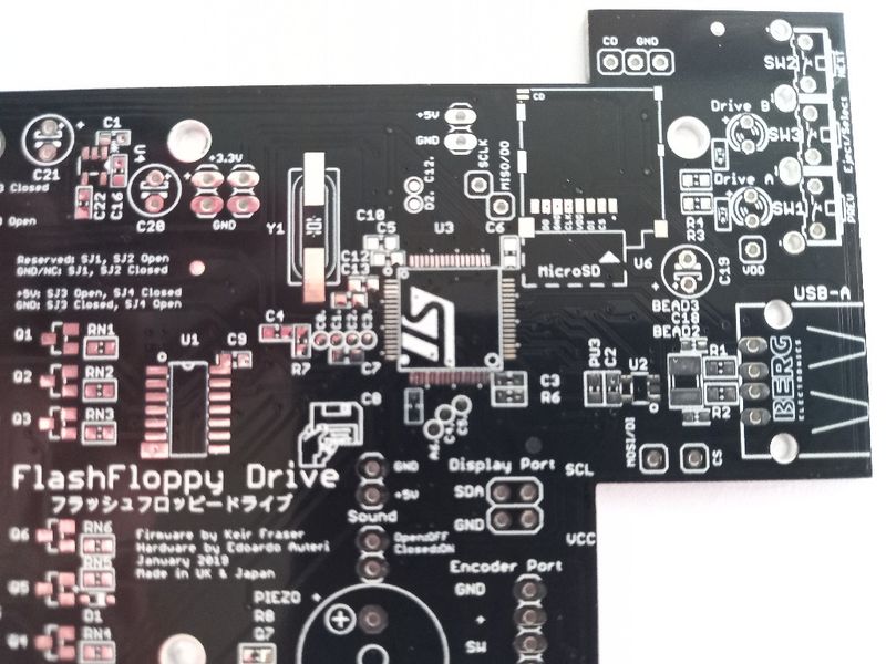 Płytka PCB do emulatora stacji dysków Gotek