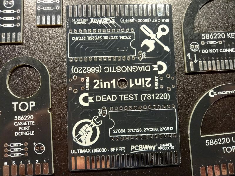 PCB Set DEAD TEST 781220 and DIAGNOSTIC 586220