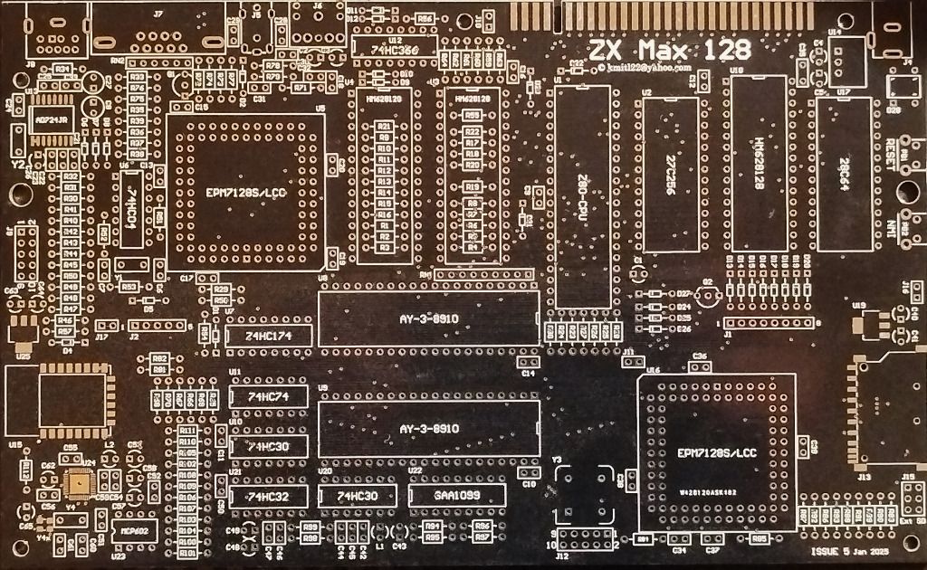 Płyta główna do projektu ZX max 128, ver. 5