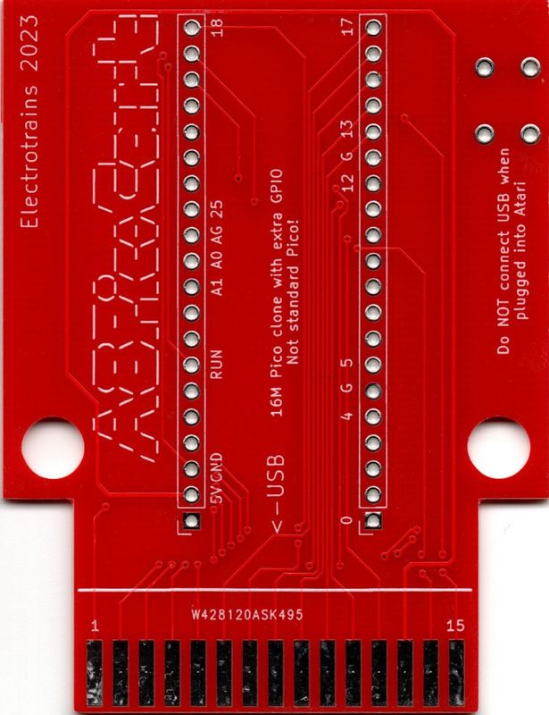 Płytka PCB kartridża A8PicoCart do Atari XL/XE