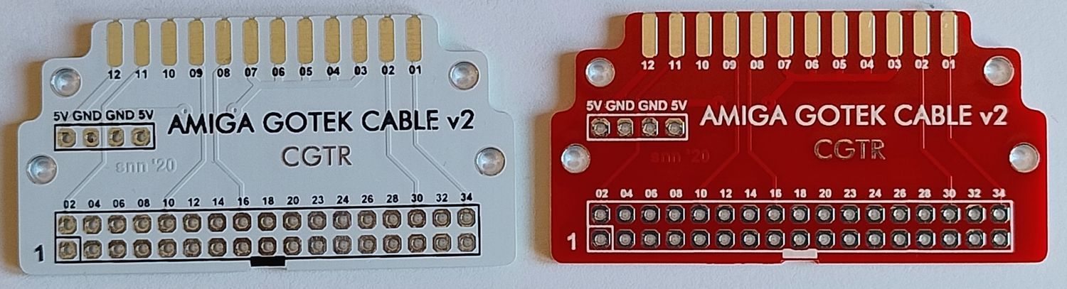 Płytka PCB interfejsu DB23 - IDC 34 do Gotek Amiga