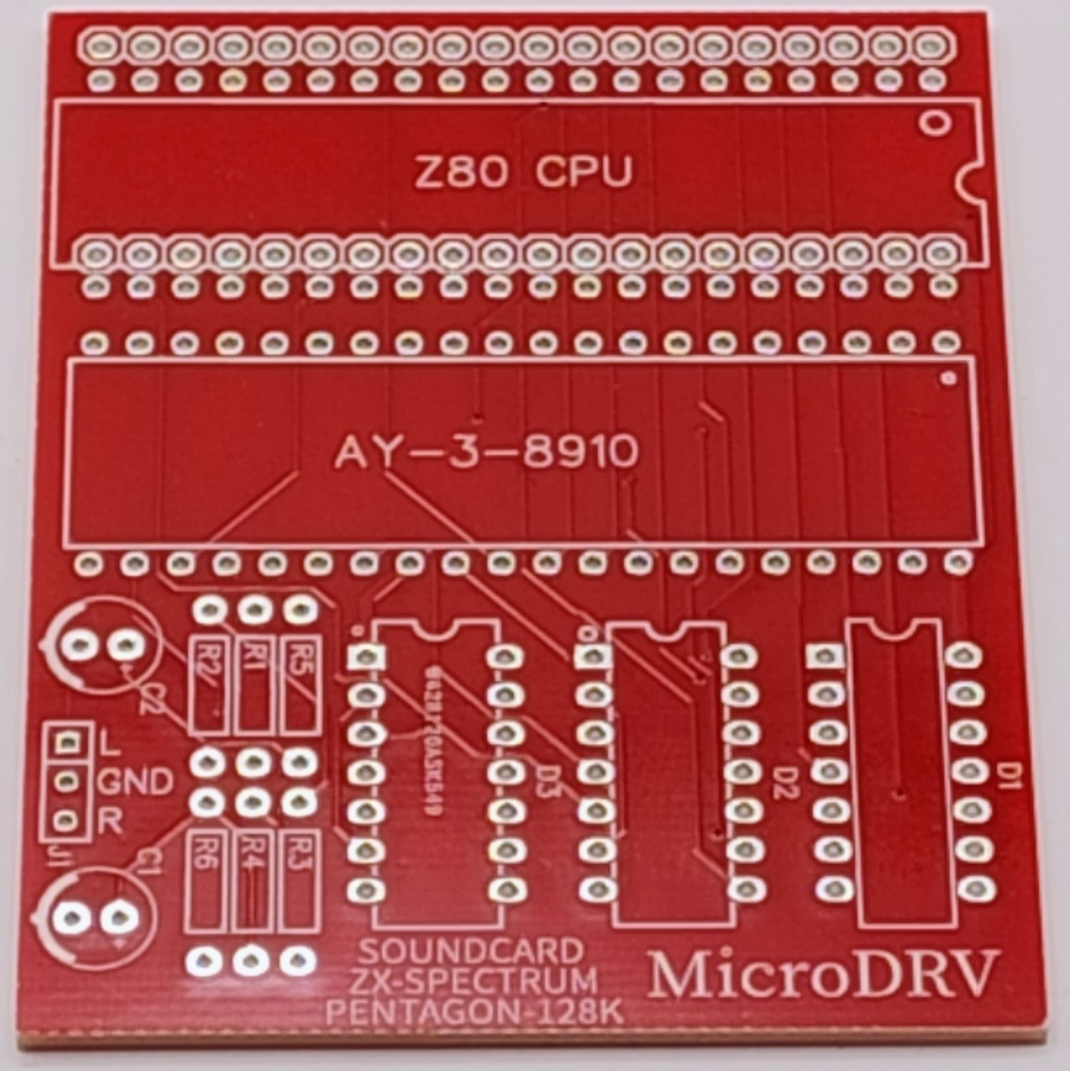 Płytka PCB wewnętrznej karty dźwiękowej AY-3-8910 do ZX Spectrum