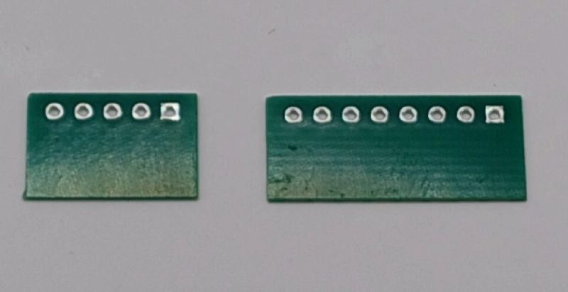 Set of 5-pin and 8-pin PCB connectors for ZX Spectrum keyboard