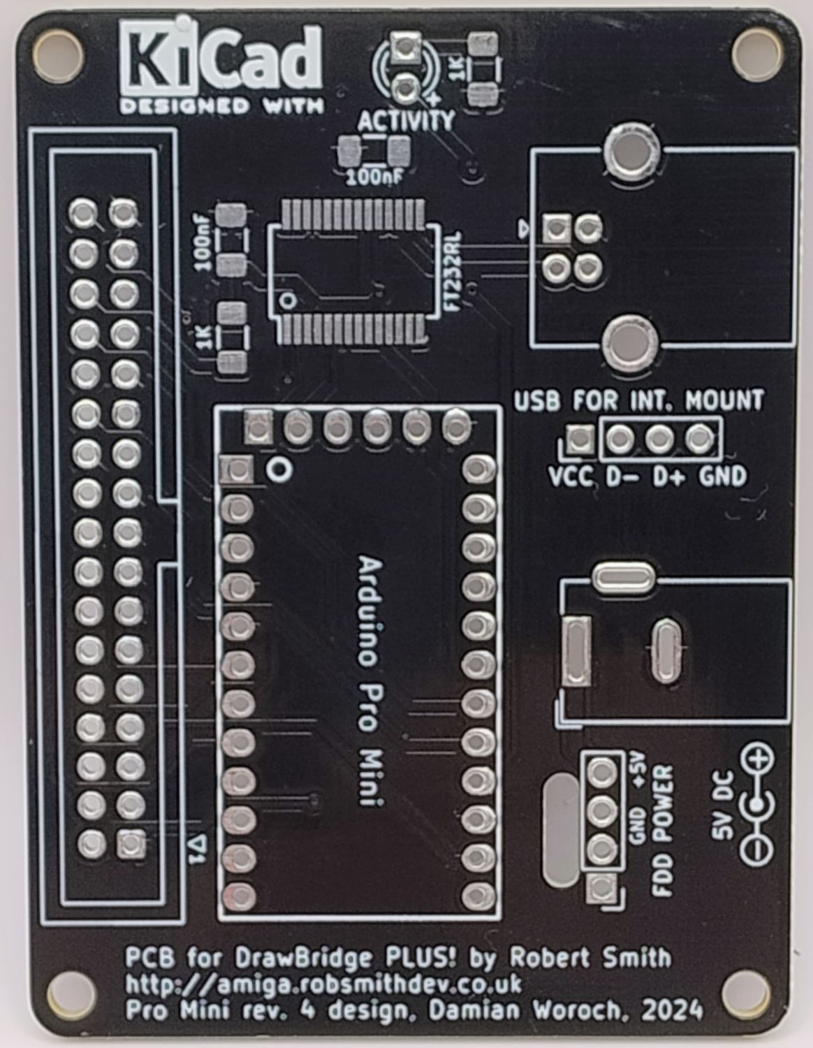 Płytka PCB Draw Bridge do komputerów Amiga