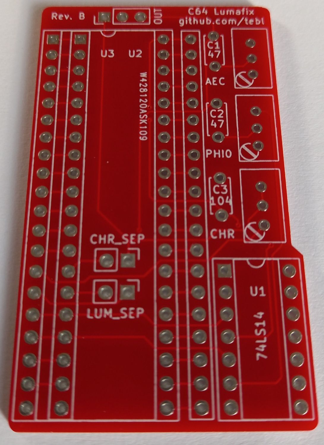 Płytka PCB Lumafix do Commodore C64