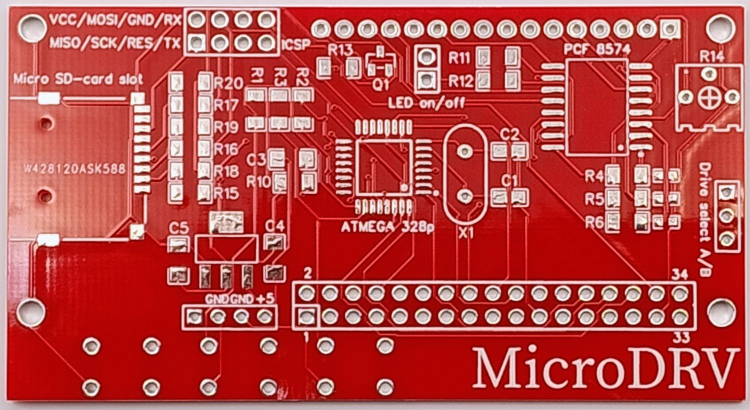 Płytka PCB emulatora FDD do ZX Spectrum i jego klonów