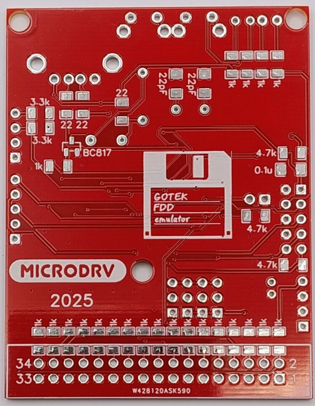 GOTEK FDD Emulator PCB for ZX Spectrum and Clones