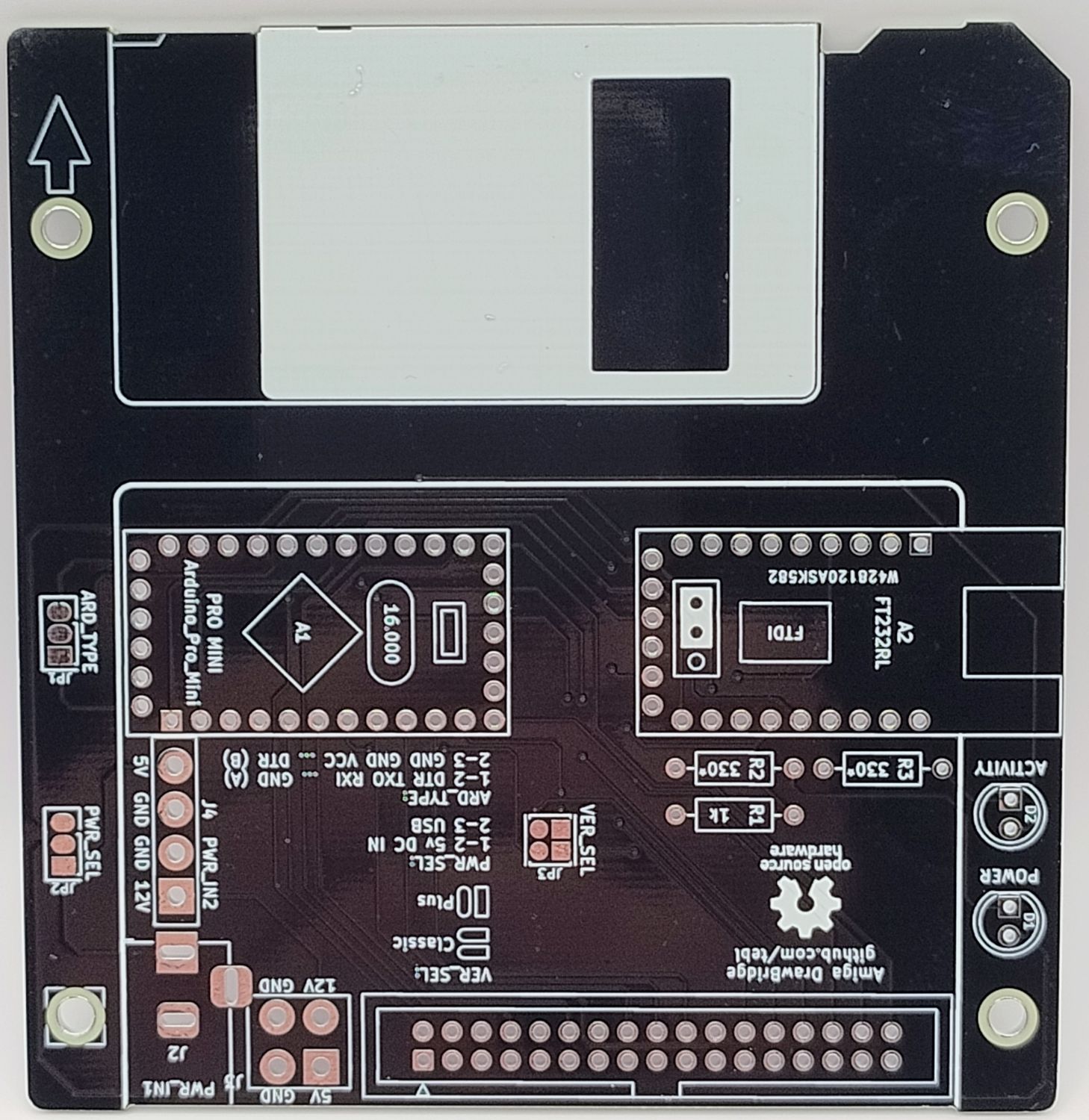 Płytka PCB Draw Bridge do komputerów Amiga