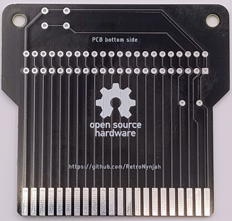 Vertical Adapter PCB for Commodore C64