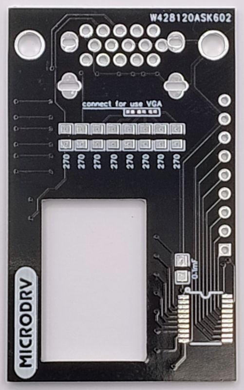 PCB board for converting digital RGBI signals from retro computers, including ZX Spectrum 128