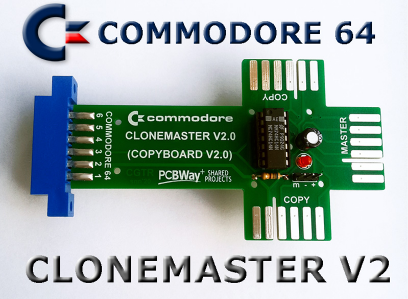 Płytka PCB adaptera Clonemaster do kopiowania kaset Commodore